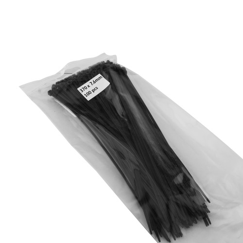 Cable Ties Black 370 x 7.6mm