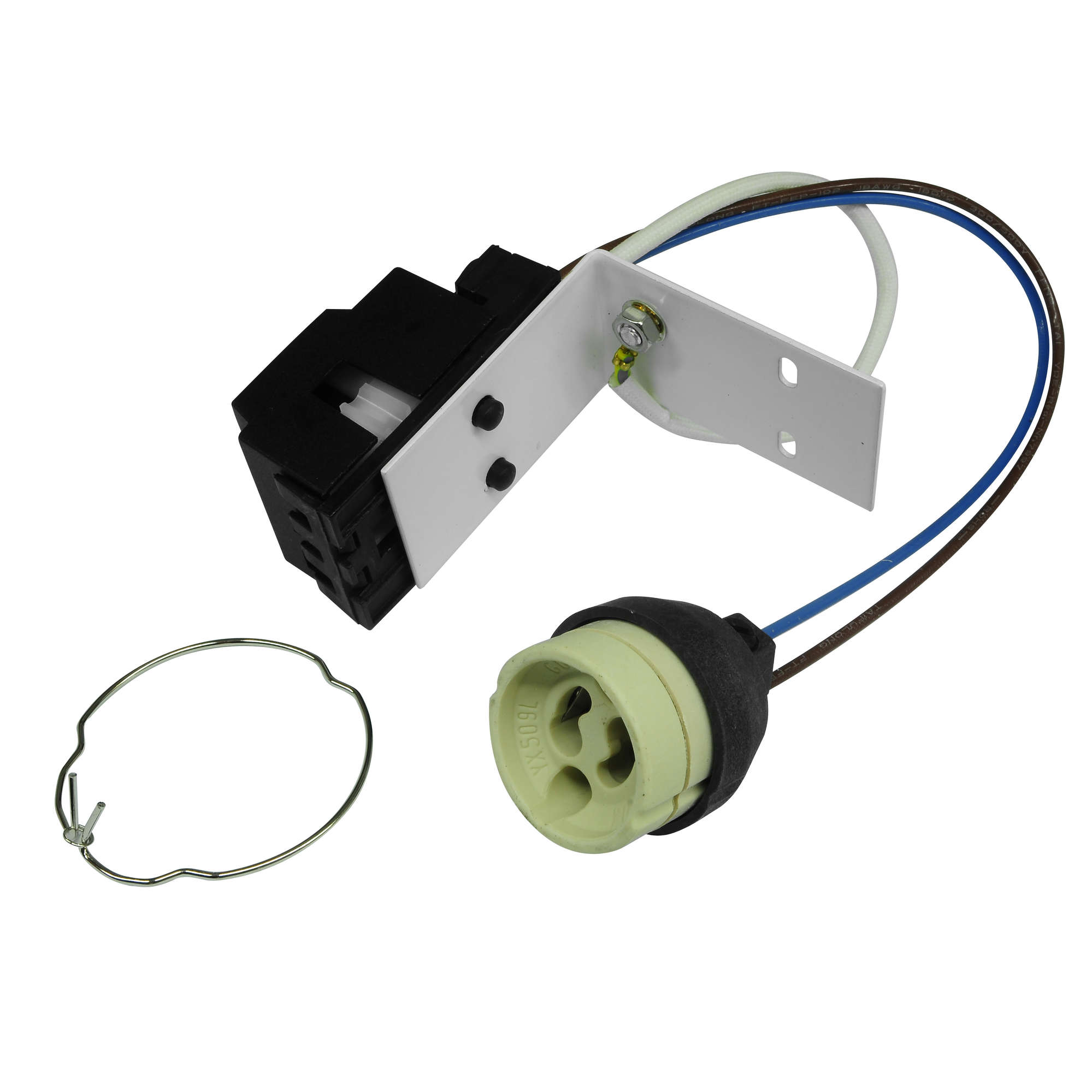 Blanco Plaster Trimless Round Sharp Edge Downlight GU10 240V White 50W