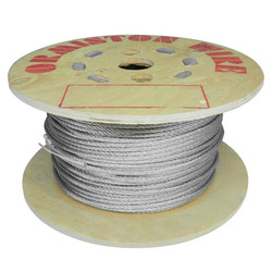 Bare Wire Cable 6mm Silver 100m