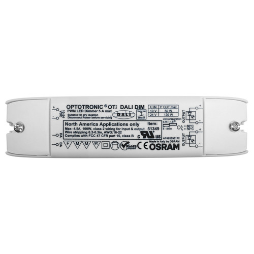Optotronic Oti DALI-1 Dimmable Interface (Constant Voltage) 50W / 120W 10V / 24V