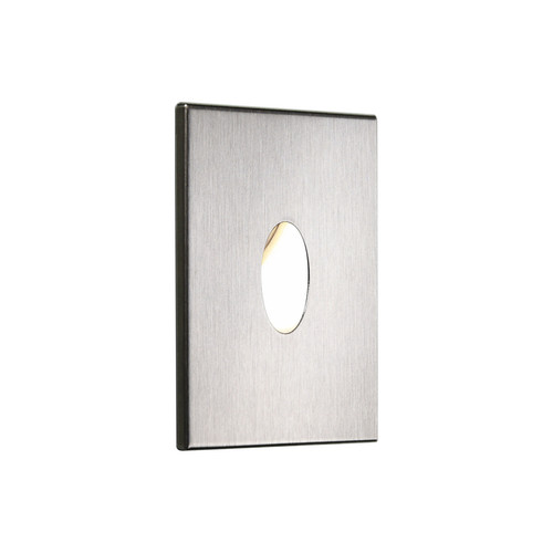 Tango Square 350mA 3000K Warm White Low Level Wall Light Stainless Steel 1W