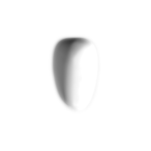 LED Egg Plaster Invisible Low Level Wall Light 12V White 2800K Warm White