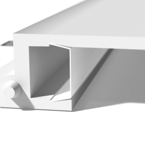 Extrusion Micro 35/50/65 Diffuser 1500mm Frosted
