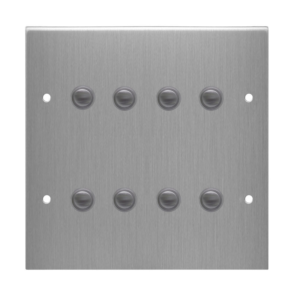 Wise FL17 Wireless Switch Stainless Steel 8 Gang