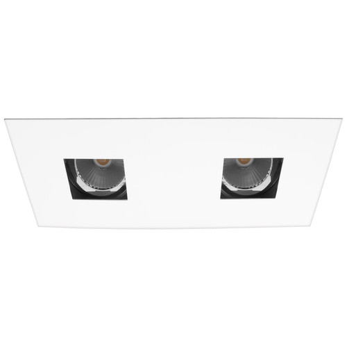 Invisible Tilt Square Right Right GU10 240V 2 x 50W RAL 9010 Pure White