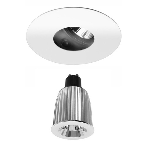 Invisible Round Glass Downlight IP54 Reality LED Kit 7W (=50W) 3000K Warm White 45°