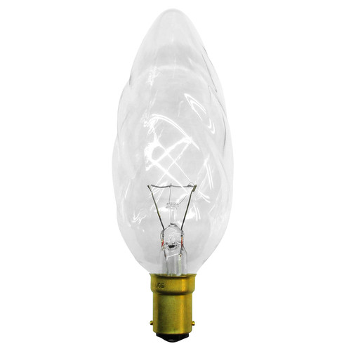 Twisted SBC (Small Bayonet Cap) Clear 40W