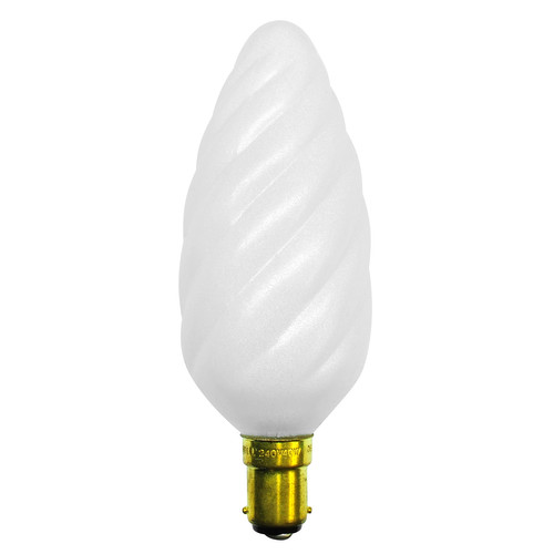 Twisted SBC (Small Bayonet Cap) Frosted 40W