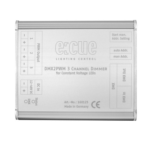 DMX2PWM 3 Channel Dimmer 150W Silver