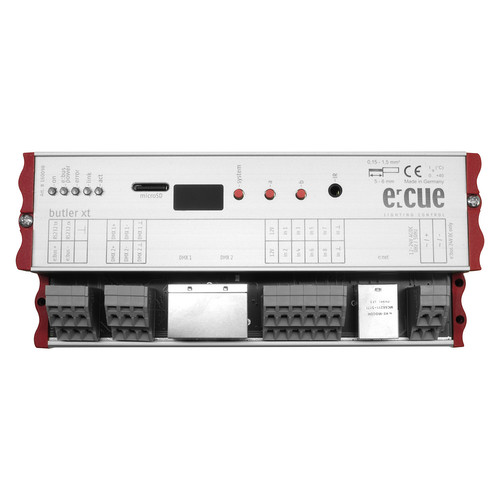 DMX DIN Rail Butler XT Controller with Timeclock Silver