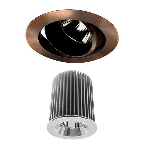 Elegant Adjustable Downlight Reality LED Module Warm White (2700K) 10W (=100W) 45°