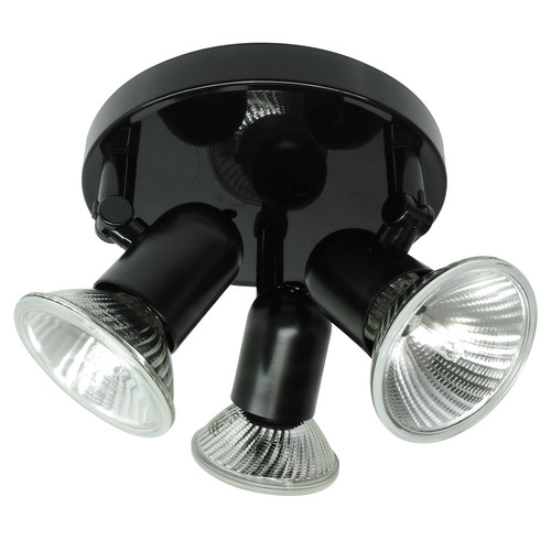 PAR 30 Triple 240V 3 x 100W Black