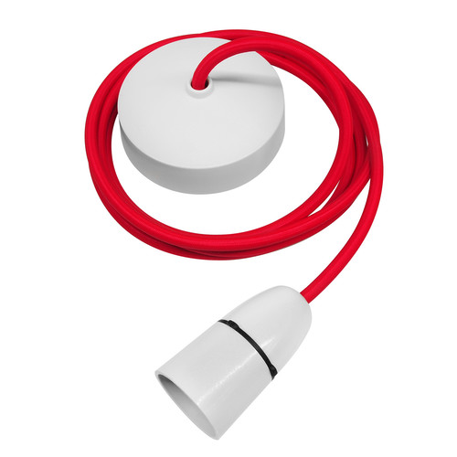 Dome Pendant Kit 2m Cable 100W Red / White