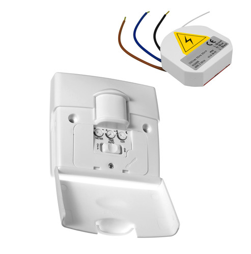 Wired 180° Motion Sensor PIR Light Switch 240V 2 Channel