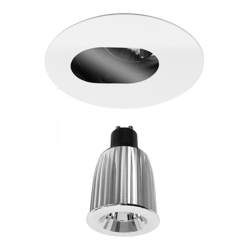 Invisible Round Camera Glass Downlight IP44 Reality LED Kit 7W (=75W) 3000K Warm White 45°