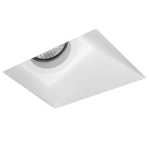 Plaster Trimless Square Downlight 45° 240V White 50W