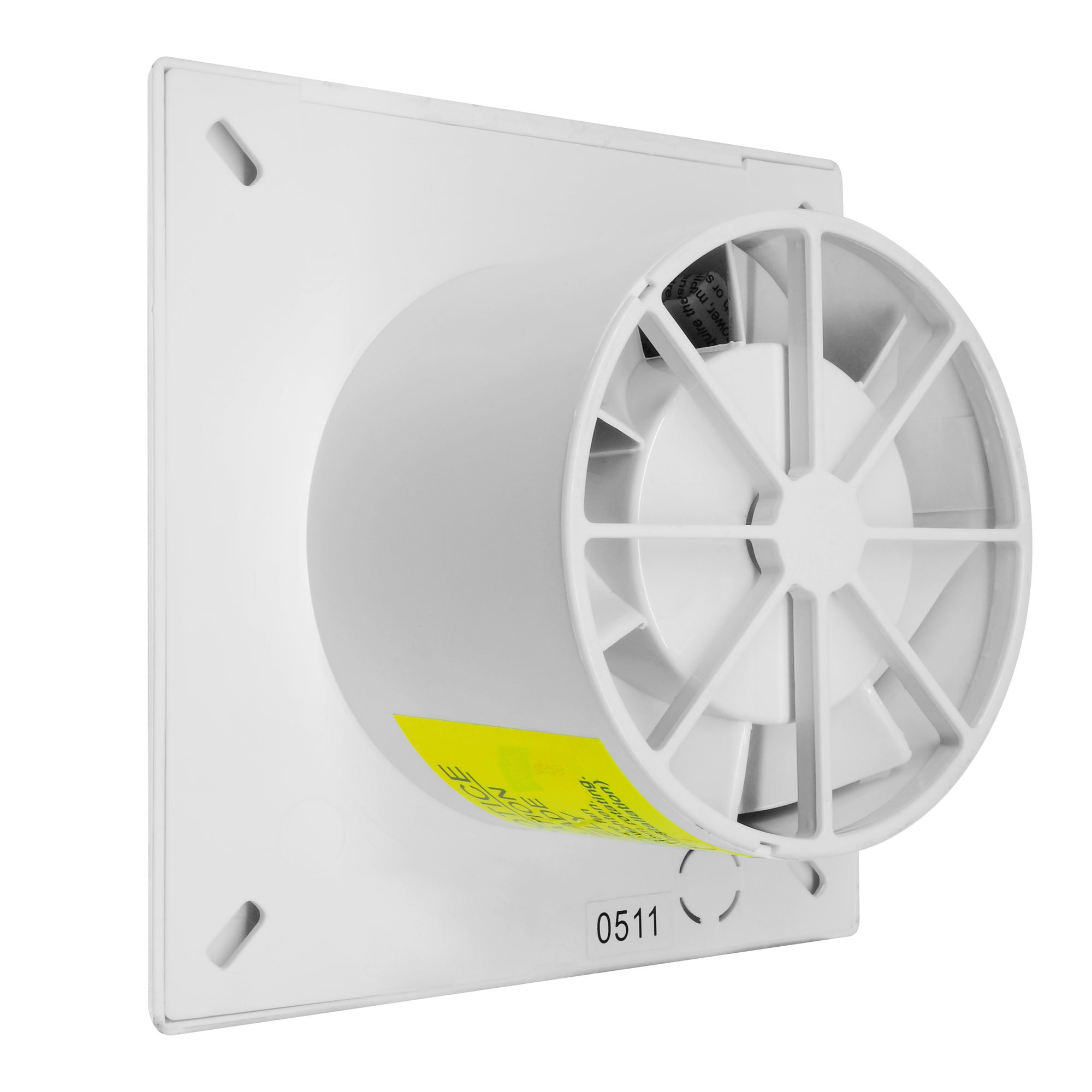 Slimline Extractor Fan With Timer 4" 240V Chrome 20W Mr Resistor Lighting