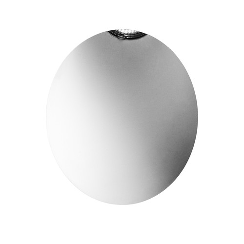 GU10 Oval Plaster Invisible Low Level Wall Light 240V 50W White