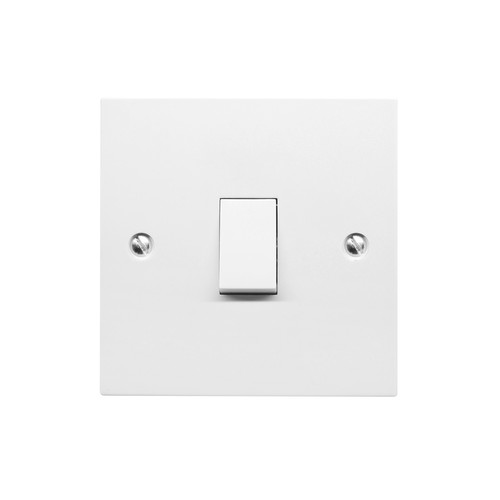 Rocker Switch 1 gang intermediate White