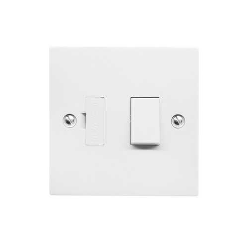Fuse Spur 1 gang 13 amp switched fuse spur White