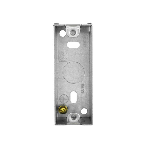 Single Plate Architrave Back Box Metal 25mm