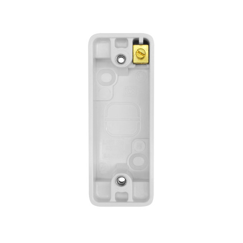 Single Plate Architrave Back Box Plastic 20mm