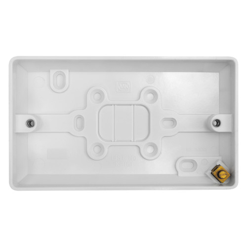 Double Plate Back Box Plastic 20mm
