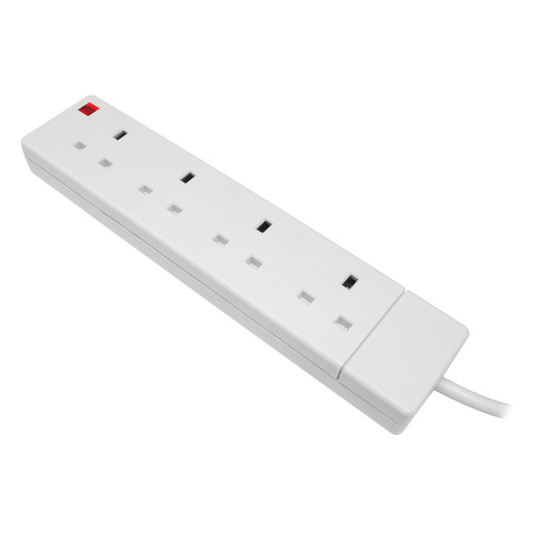 4 Way Plug Extension Lead 240V 3m 13A