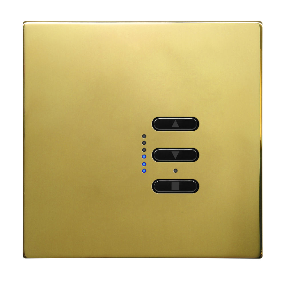 Wise Fusion 1-10V Smart Dimmer Master Wired 1 Gang 240V Polished Brass 450W