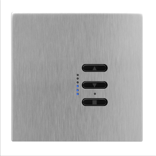 Wise Fusion 1-10V Smart Dimmer Master Wired 1 Gang 240V Satin Stainless Steel 450W