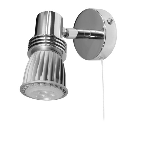 Space Pull LED Warm White (3000K) 7W (=50W) 25° 240V 50W Chrome