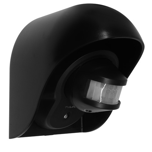 Wise PIR Hood Radio Sensor IP44 Black 2 Channel