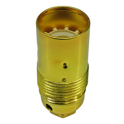 Lampholder Plain Skirt Brass SES / E14