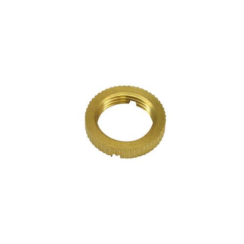 Lockring 2 Slots 10mm Thread Brass