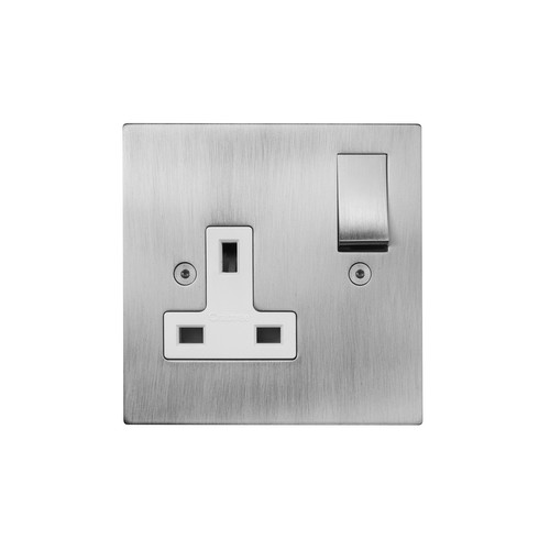 Horizon Wall Socket 1 gang 13 amp switched socket outlet Antique Silver