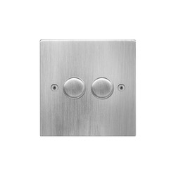 Horizon Dimmer Switch 2 gang 400 watt 2 way Antique Silver