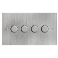 Horizon Dimmer Switch 4 gang 400 watt 2 way Antique Silver