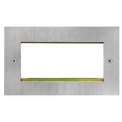Horizon Euro Plate 4 Gang Euro Plate Antique Silver