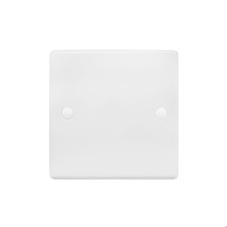 Blank Plate Single Plate White