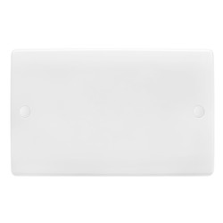 Blank Plate Double Plate White