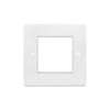 Euro Plate 2 Gang Euro Plate (Plate Only) White