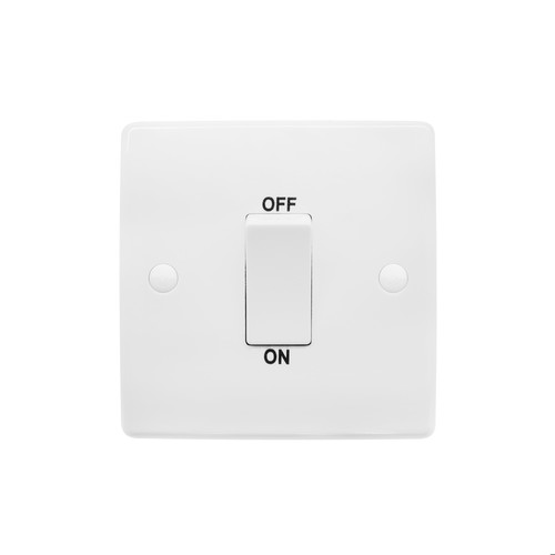 Cooker Switch 45amp Double Pole with Neon White
