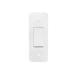 Architrave Switch 1 Gang 10A 1 Way White