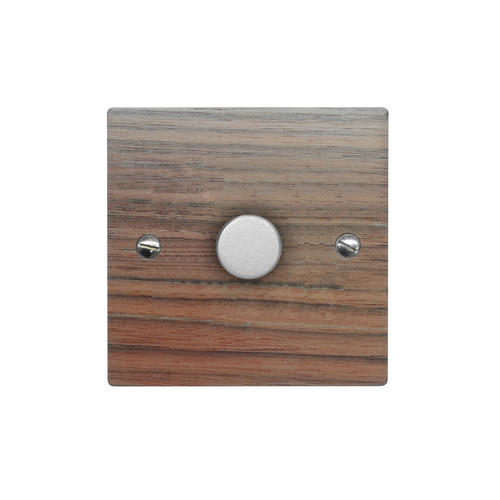 Dimmer Switch 1 gang 400 watt 2 way Walnut