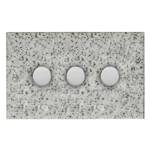 Dimmer Switch 3 gang 400 watt 2 way Grey