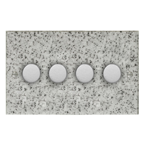 Dimmer Switch 4 gang 400 watt 2 way Grey