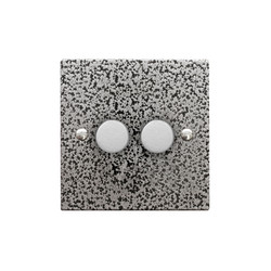 Dimmer Switch 2 gang 400 watt 2 way Magnesium