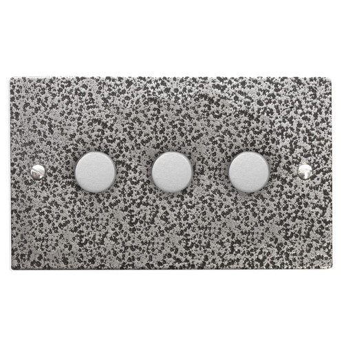 Dimmer Switch 3 gang 250 watt 2 way Magnesium
