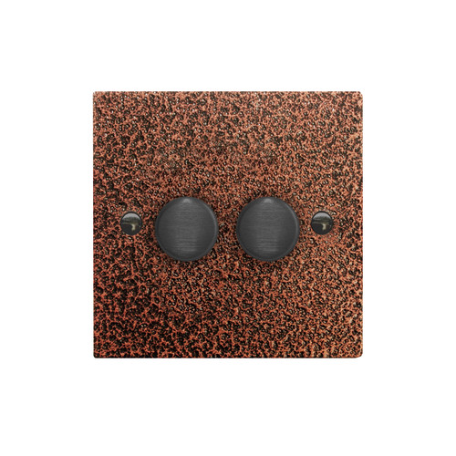 Dimmer Switch 2 gang 400 watt 2 way Copper