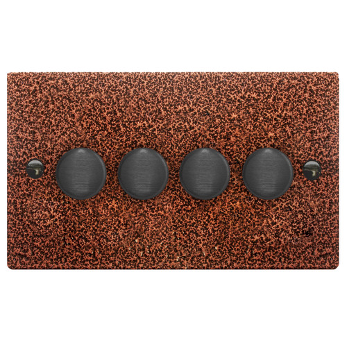 Dimmer Switch 4 gang 250 watt 2 way Copper